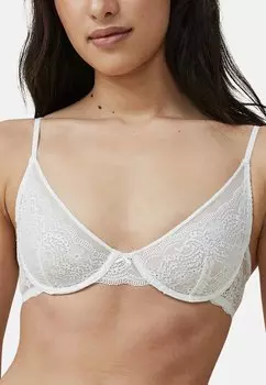 Бюстгальтер на косточках Cotton On, белый