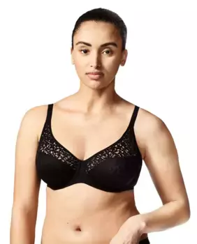 Бюстгальтер на косточках Coverage Norah с кружевом Chantelle, черный