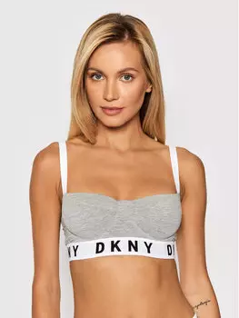 Бюстгальтер на косточках Dkny, серый