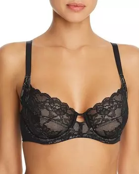 Бюстгальтер на косточках для полной фигуры Natori Statement, черный