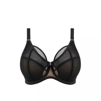 Бюстгальтер на косточках Elomi Kintai Underwire Plunge, черный