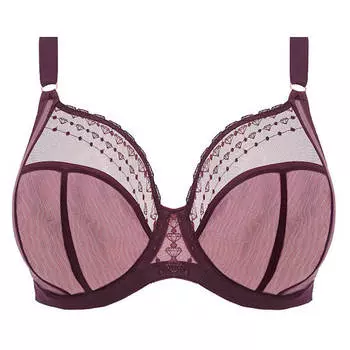 Бюстгальтер на косточках Elomi Matilda Plunge, темно-бордовый