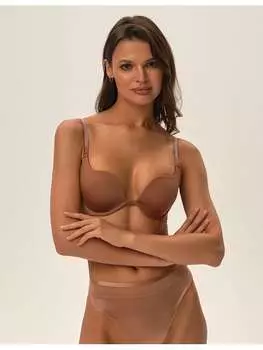 Бюстгальтер на косточках ESOTIQ, коричневый