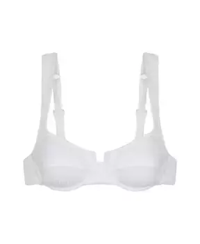 Бюстгальтер на косточках Everglow F**K, белый