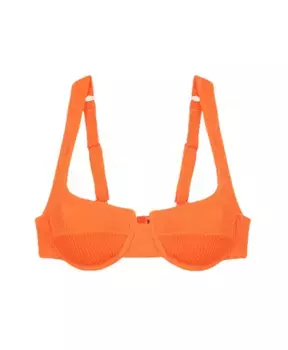 Бюстгальтер на косточках Everglow F**K, оранжевый
