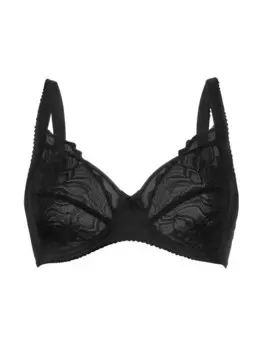 Бюстгальтер на косточках Felina Lovely Lotus, черный