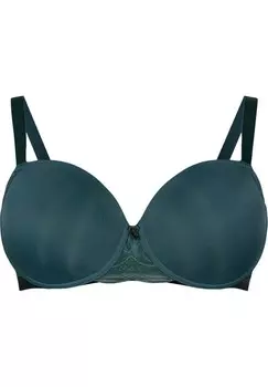 Бюстгальтер на косточках GEPOLSTERTER MIT-RCKEN Devoted By Zizzi, темно-зеленый