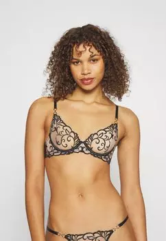 Бюстгальтер на косточках HARRIET WIRED BRA Bluebella, черный/прозрачный
