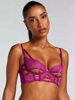 Бюстгальтер на косточках Hunkemller Balconette-BH Monet, фиолетовый