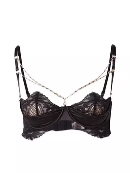 Бюстгальтер на косточках Hunkemller Balconette Bra Belladonna, черный