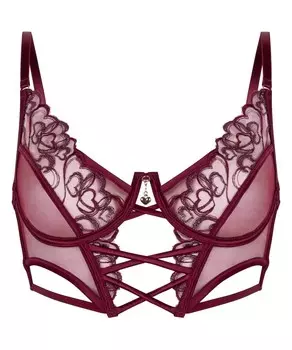 Бюстгальтер на косточках Hunkemller Bralette Bra Scarlett, бордо