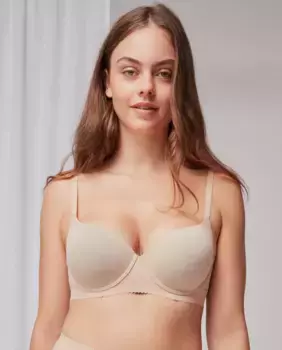 Бюстгальтер на косточках и поролоном из микрофибры Gisela, цвет Nude