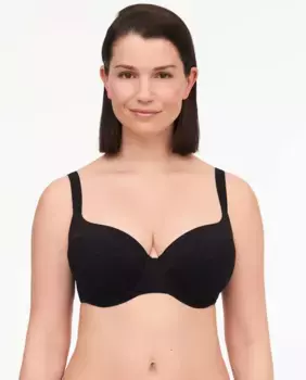 Бюстгальтер на косточках и с набивкой линии Norah line Chantelle, чёрный