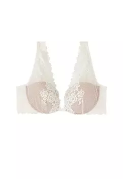 Бюстгальтер на косточках INTIMISSIMI Balconette Bra Pretty Flowers, белый