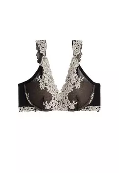 Бюстгальтер на косточках INTIMISSIMI Triangle Bra Pretty Flowers, черный