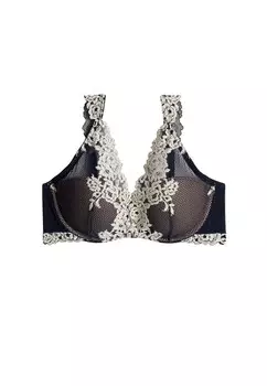 Бюстгальтер на косточках INTIMISSIMI Triangle Bra Pretty Flowers, темно-синий