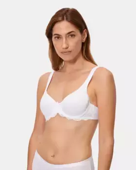 Бюстгальтер на косточках из дышащей микрофибры предварительно сформированной формы Playtex, белый