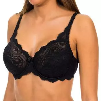 Бюстгальтер на косточках из кружева без подкладок 05832 женщина Playtex, черный