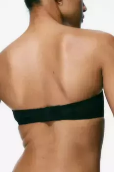 Бюстгальтер на косточках из микрофибры с мягкой подкладкой H&M, черный