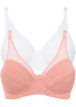 Бюстгальтер на косточках из переработанного полиамида (2 шт в упаковке) Bpc Selection, красный