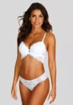 Бюстгальтер на косточках Lascana, белый