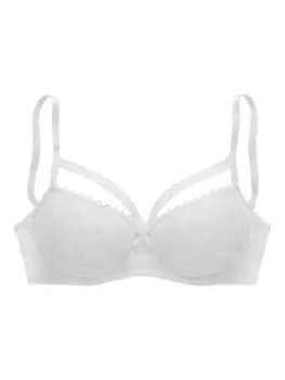 Бюстгальтер на косточках LASCANA, белый