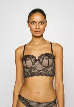 Бюстгальтер на косточках LASCANA, черный