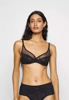 Бюстгальтер на косточках LASCANA, черный