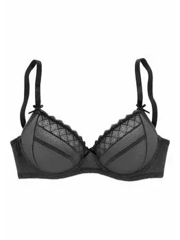 Бюстгальтер на косточках LASCANA, черный