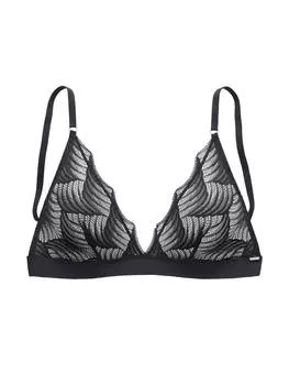 Бюстгальтер на косточках LASCANA, черный