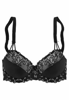 Бюстгальтер на косточках LASCANA, черный