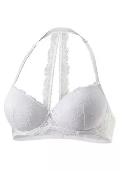 Бюстгальтер на косточках LASCANA Push-up Bra, белый