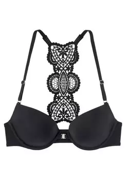 Бюстгальтер на косточках LASCANA Push-up Bra, черный
