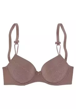 Бюстгальтер на косточках LASCANA T-shirt Bra, коричневый