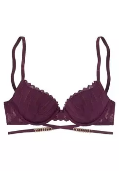 Бюстгальтер на косточках LASCANA T-shirt Bra, цвет aubergine