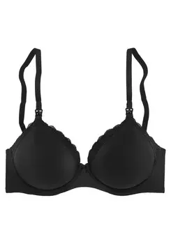 Бюстгальтер на косточках LASCANA T-shirt Bra, черный