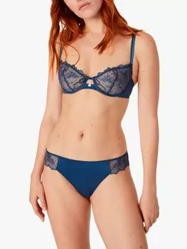 Бюстгальтер на косточках Maison Lejaby Flora Demi Cup, цвет Bleu Stone