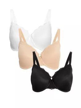 Бюстгальтер на косточках Marks & Spencer Bra, цвет beige/black/white