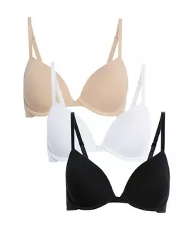 Бюстгальтер на косточках Marks & Spencer T-shirt Bra, цвет nude/black/white