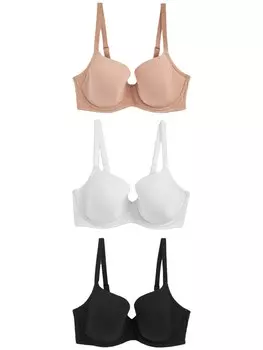 Бюстгальтер на косточках Next Bralette Bra, цвет beige/black/white