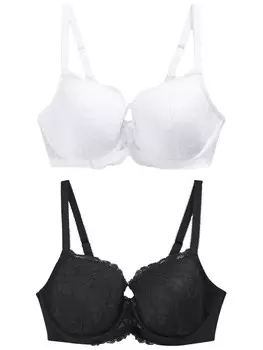 Бюстгальтер на косточках Next T-shirt Bra, цвет anthracite/white