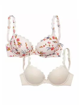 Бюстгальтер на косточках PETITE FLEUR, цвет puder+puder/bedruckt
