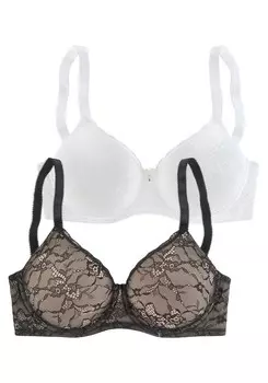 Бюстгальтер на косточках PETITE FLEUR T-shirt Bra, черный