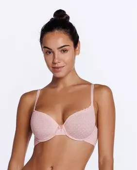 Бюстгальтер на косточках с эластичной хлопковой подкладкой Punto Blanco, лосось