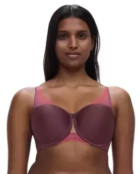 Бюстгальтер на косточках с блестящим эффектом и кружевом линии Tattoo Love Chantelle, светло-коричневый