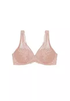 Бюстгальтер на косточках с цветочным принтом дикий пион Triumph, розовый