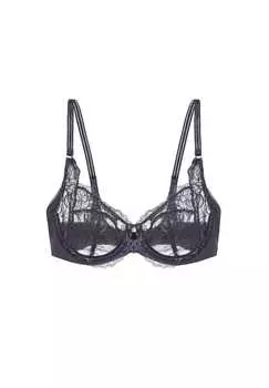 Бюстгальтер на косточках с цветочным принтом дикий пион Triumph, серый