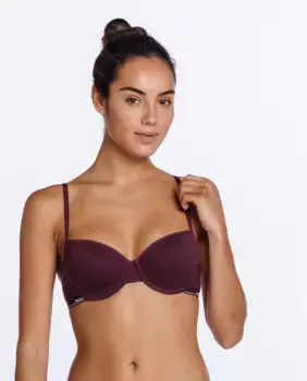 Бюстгальтер на косточках с хлопковой подкладкой Punto Blanco, цвет Granate