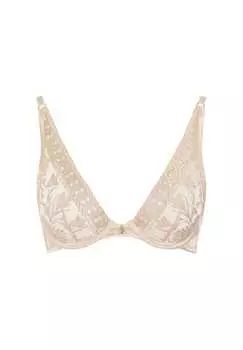 Бюстгальтер на косточках с кружевной подвеской Aubade, цвет 0 sahara