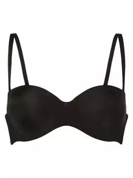 Бюстгальтер на косточках с мягкими многофункциональными бретелями. Lascana, черный